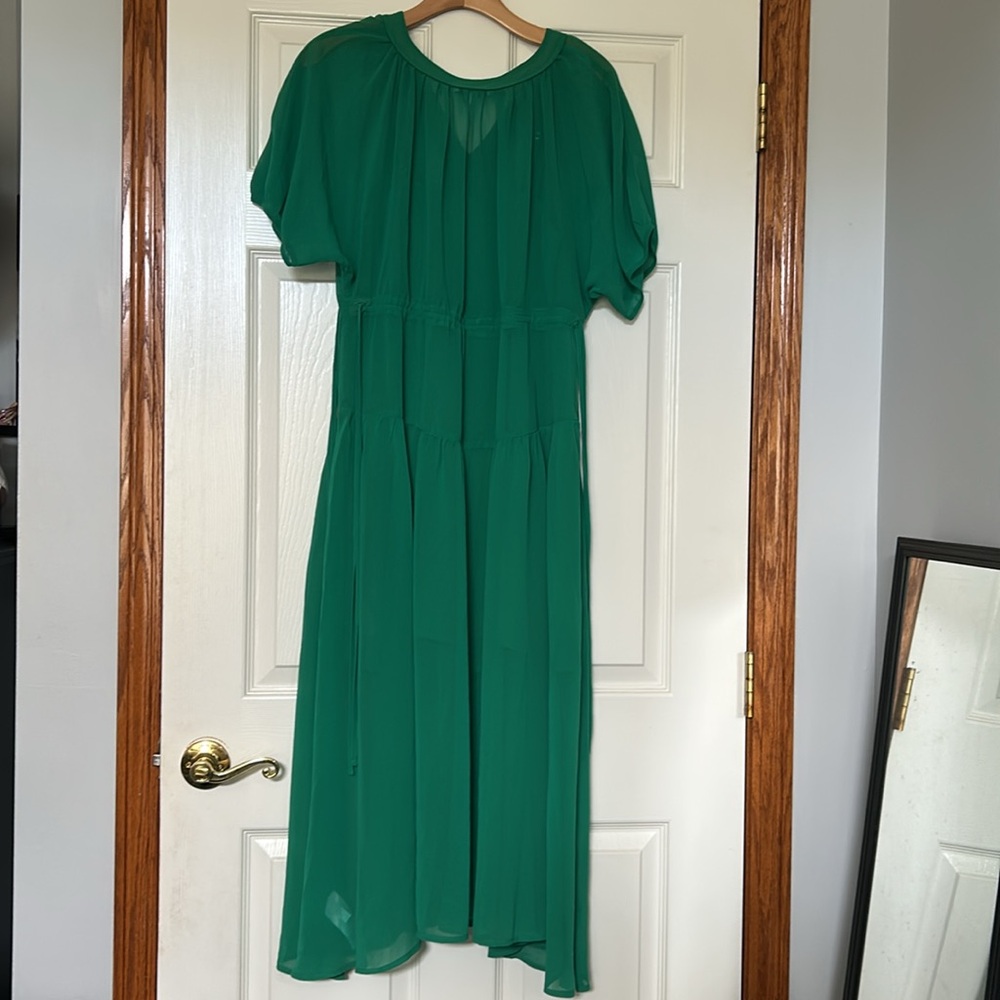 Madewell Vibrant Green Dress Small NWT - Picture 6 of 7